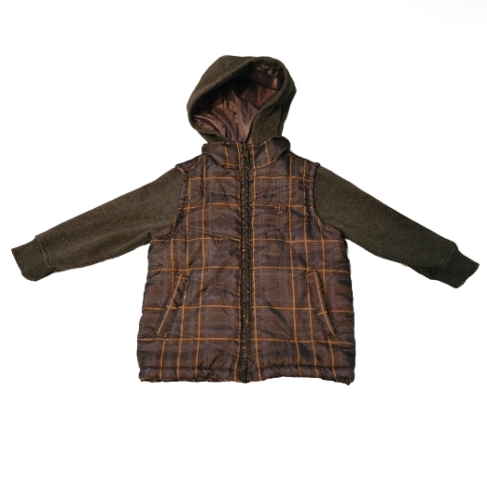 TIMBERLAND BOY'S VEST JACKET SZ 2T CHARCOAL GRAY ZIP UP